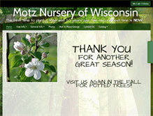 Tablet Screenshot of motznursery.com